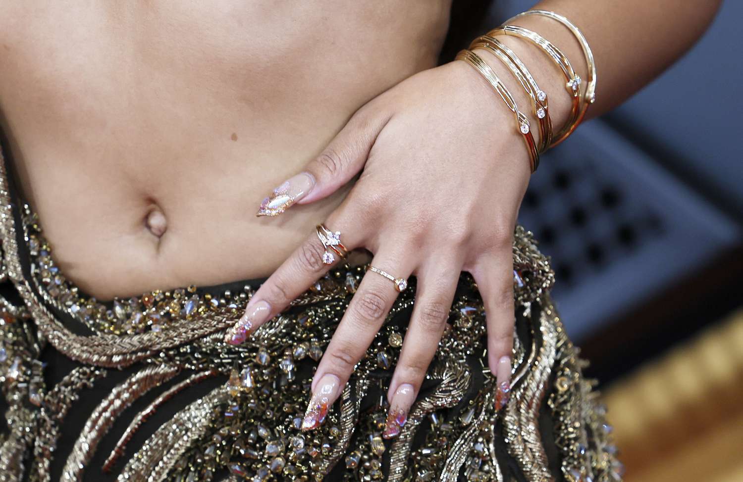 Chloe Bailey's nails at the 2024 Grammys