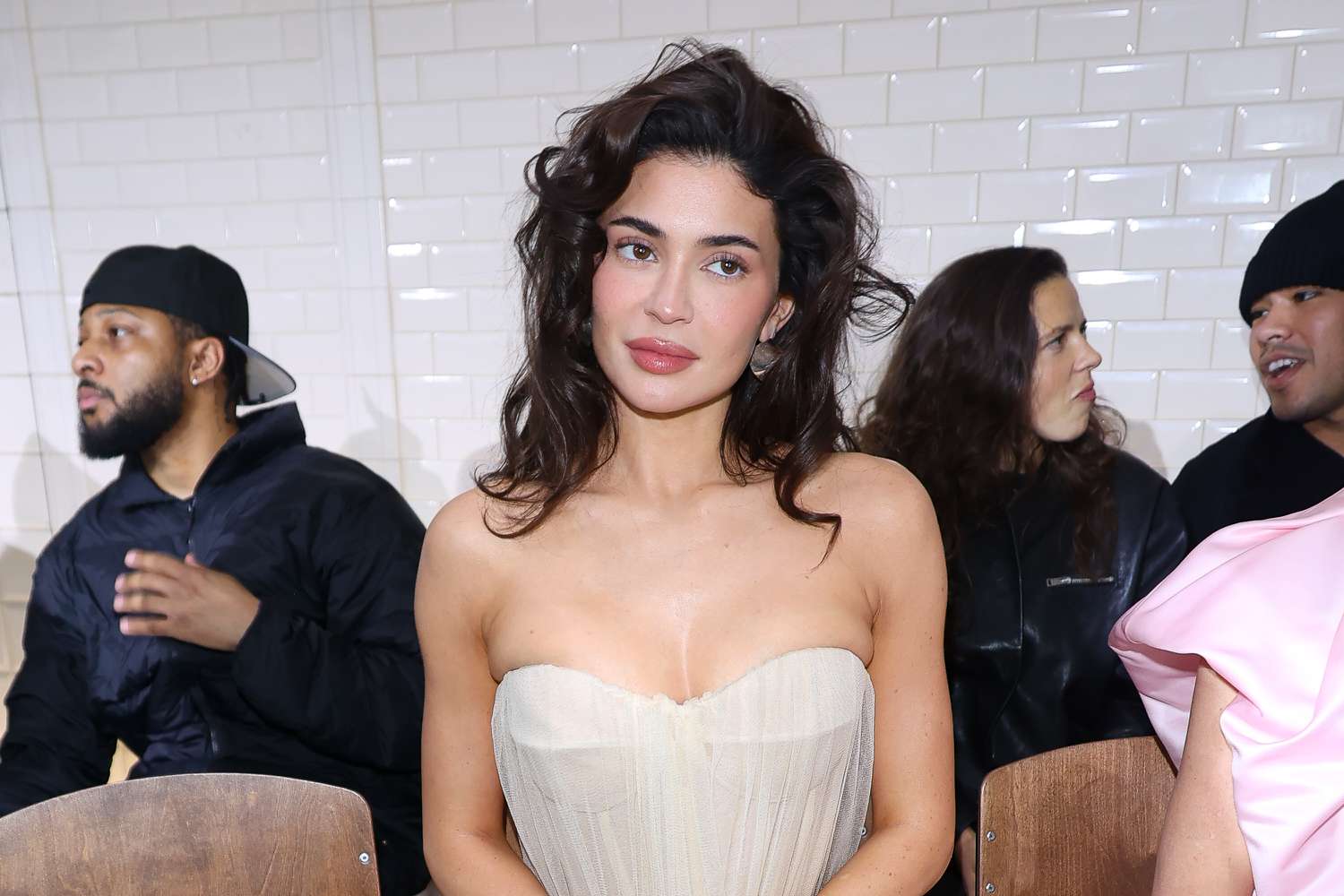 Kylie Jenner front tow at the Jean Paul Gaultier Haute Couture Spring/Summer 2024 show