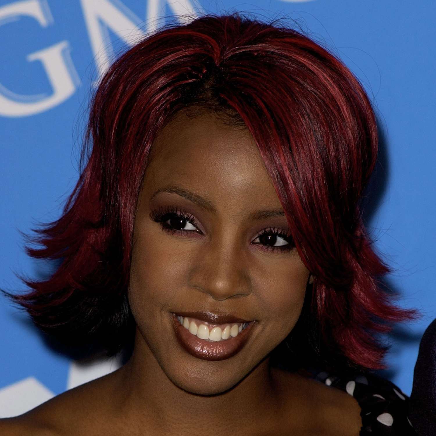 Kelly Rowland Dark Cherry Hair