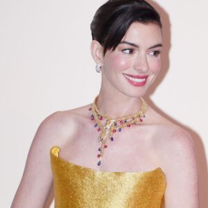 Anne Hathaway's French Twist Is Fit for a Princess