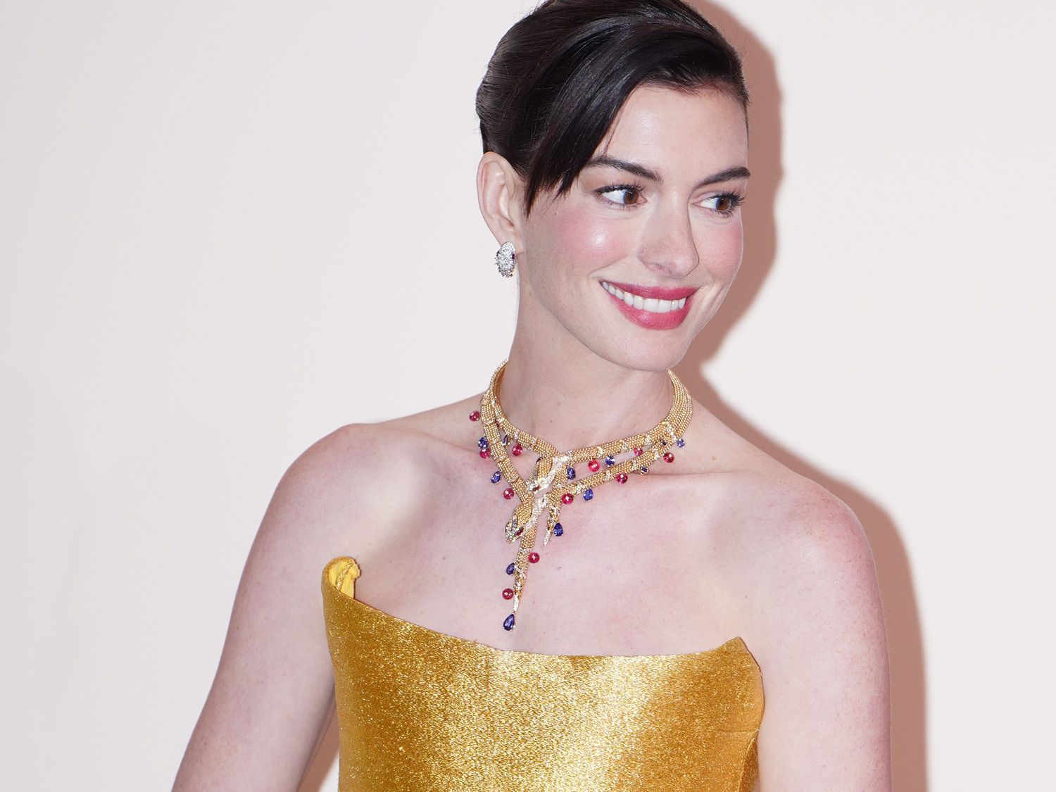 Anne Hathaway’s French Twist Is Fit for a Princess